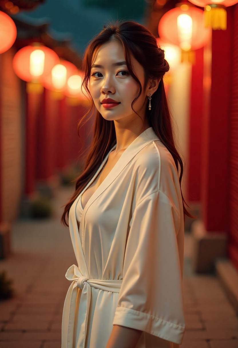 夕阳下的天台音乐现场