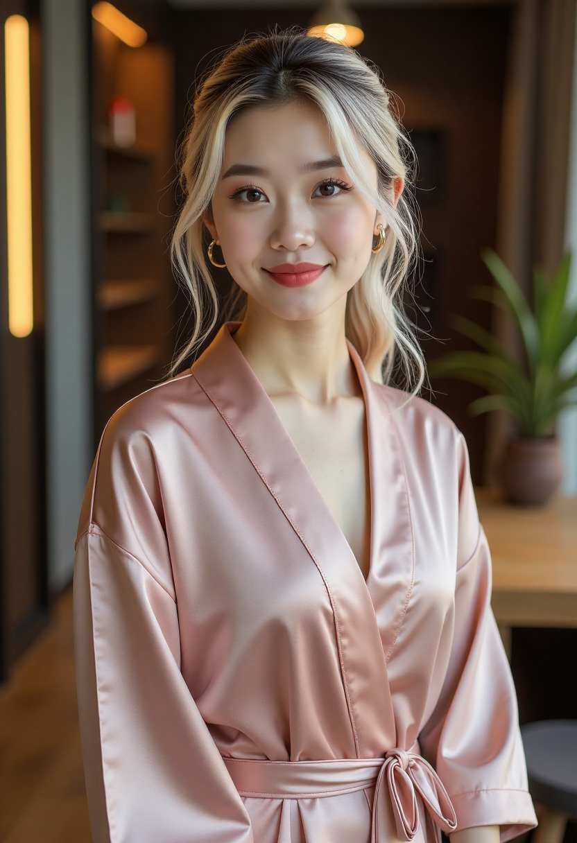 小周在厨房准备晚餐